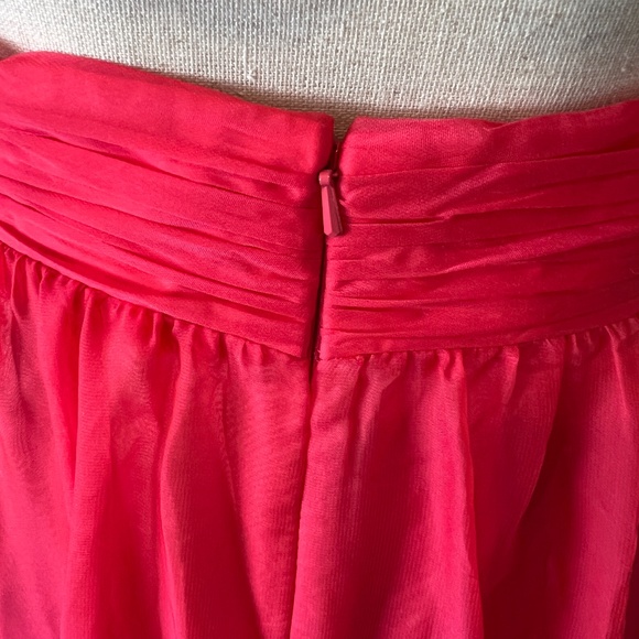 NWT Mac Duggal A67941 Pink Chiffon Evening Gown Maxi Dress Corset Back 4 Ieena - Picture 8 of 12